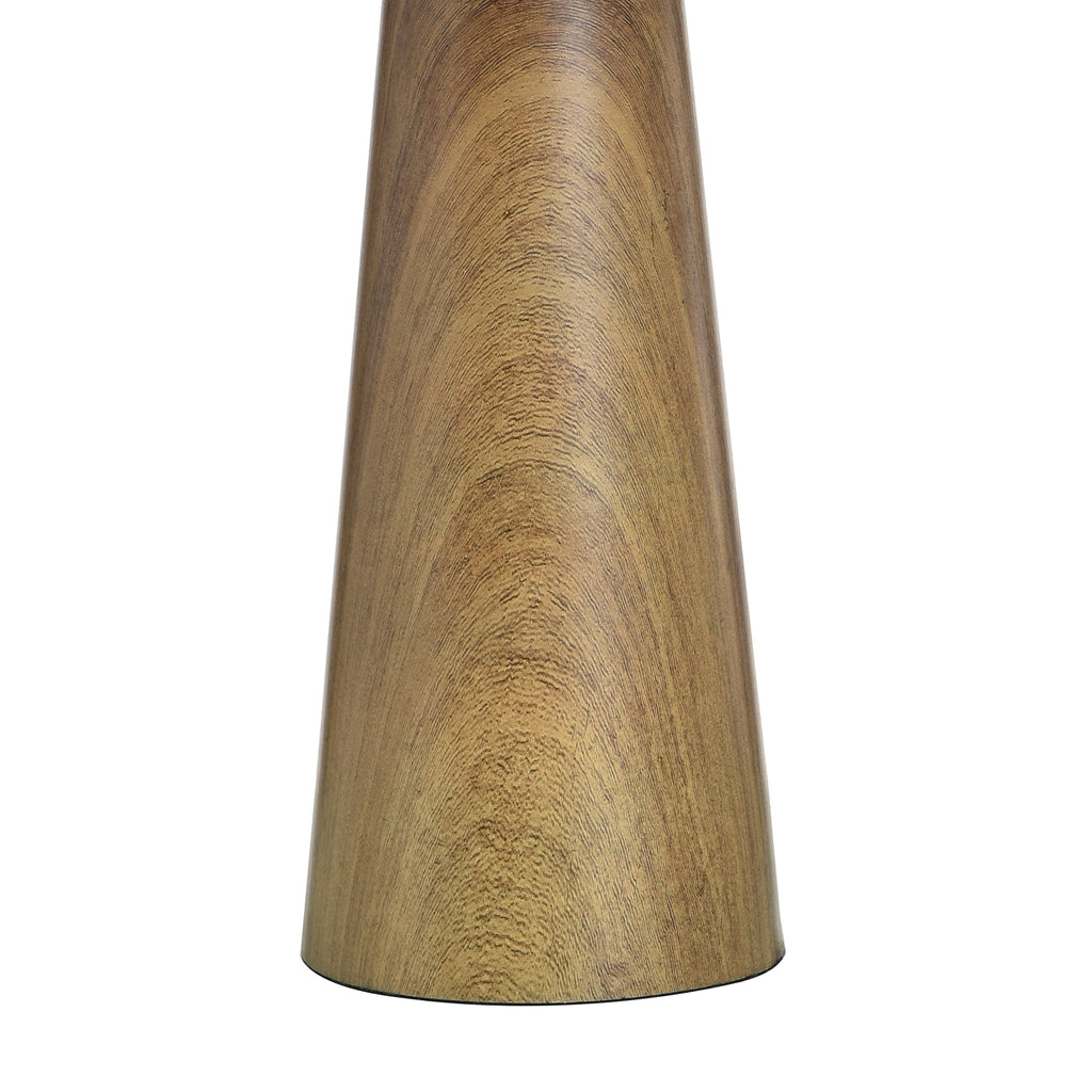 Better Homes & Gardens Wood Grain Finish Table Lamp with Pleated Shade