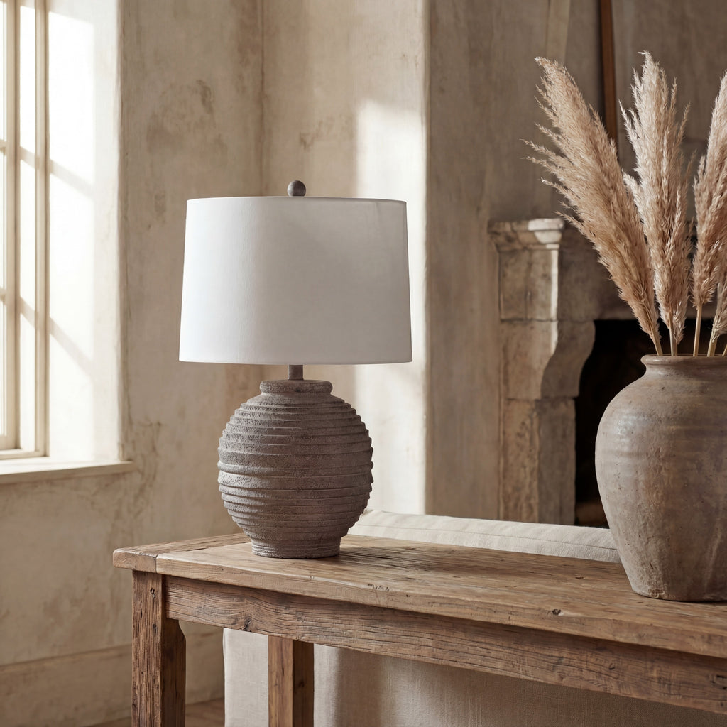 SAFAVIEH Pendri 24 in. Classic Contemporary Table Lamp, Brown